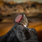 خاتم عقيق أحمر