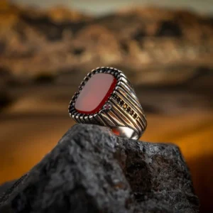خاتم عقيق أحمر